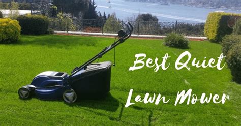 Do quiet lawn mowers exist?