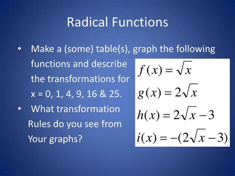 Do radical functions have limits?