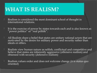 Do realists believe in human rights?