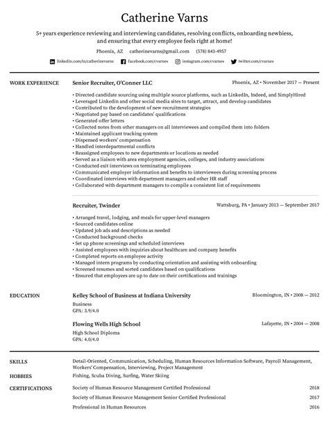 Do recruiters like resume templates?