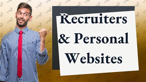 Do recruiters look at personal websites?