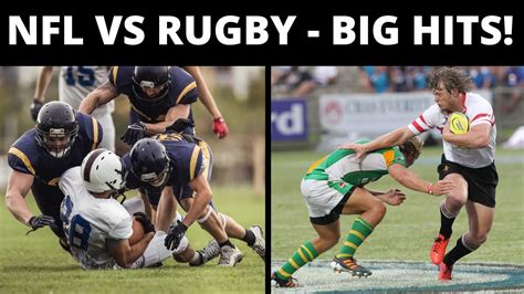 Do rugby players hit harder than football players?