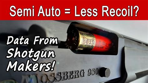 Do semi auto guns have less recoil?