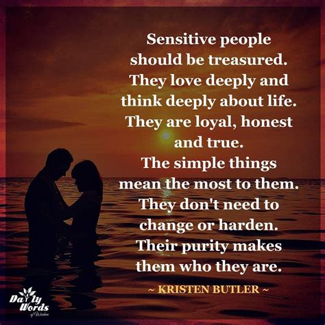 Do sensitive people love deeply?