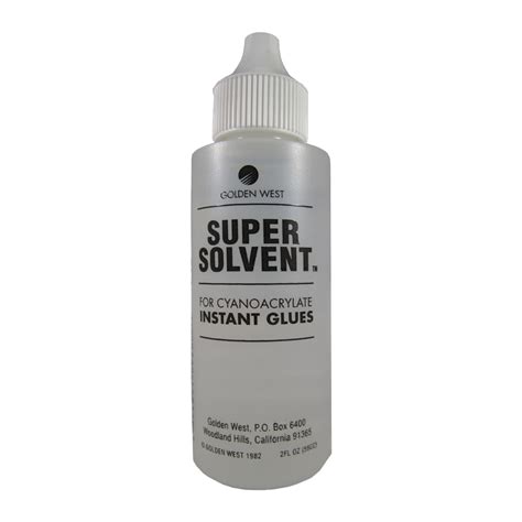 Do solvents dissolve glue?
