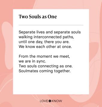 Do soulmates recognize each other?