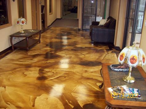 Do stained concrete floors last?