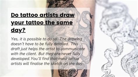 Do tattoo artists draw it first?