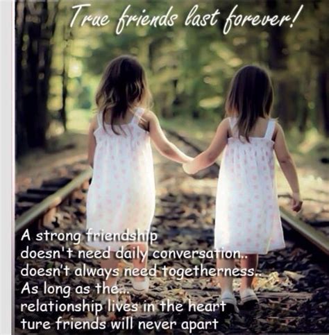 Do true friends last forever?