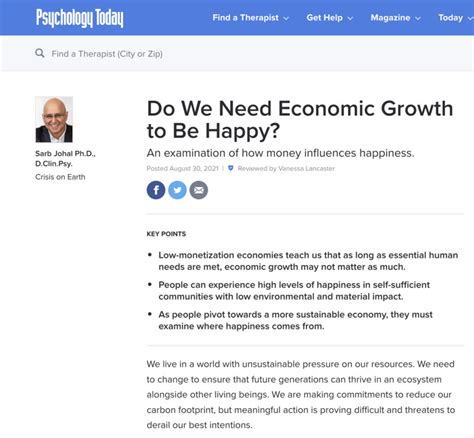 Do we need money to be happy?