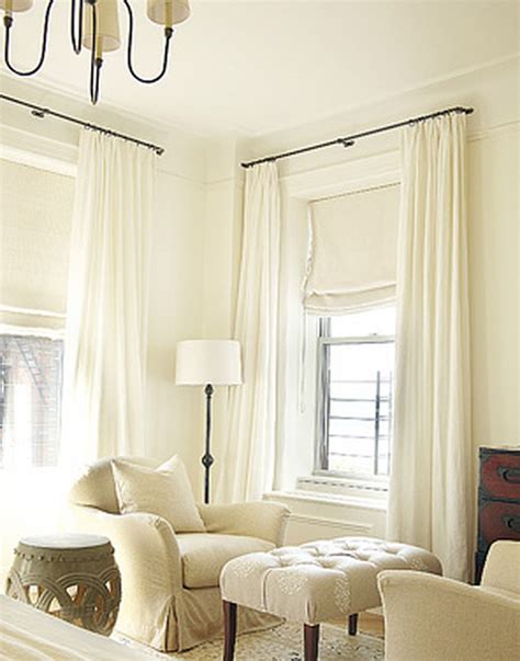 Do white curtains go with cream walls?