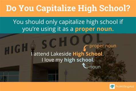 Do you capitalize high school?