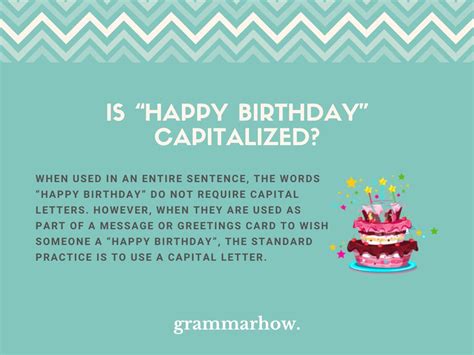 Do you capitalize the B in birthday?
