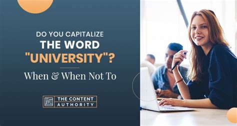 Do you capitalize university?