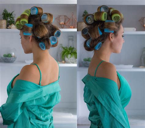 Do you curl up or down with rollers?