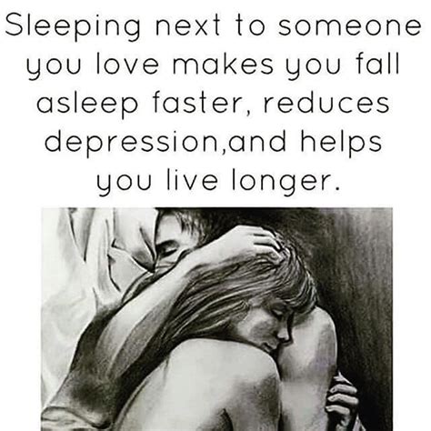 Do you fall asleep faster with someone you love?