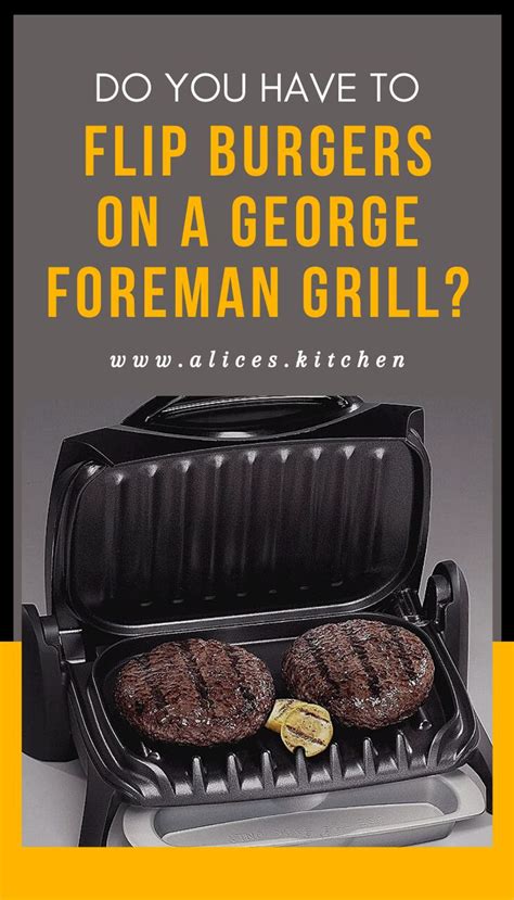 Do you flip meat on George Foreman?