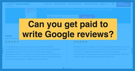 Do you get paid to write reviews for Google?