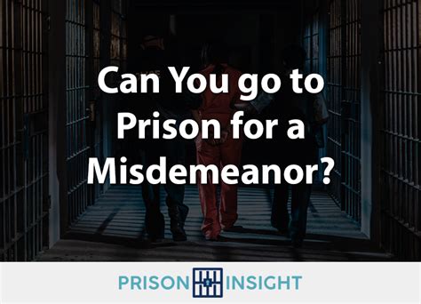 Do you go to jail for a misdemeanor in MN?