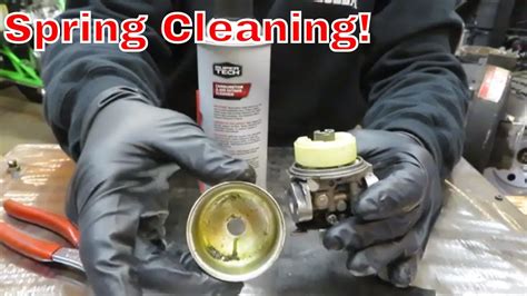 Do you have to drain gas to clean carburetor?