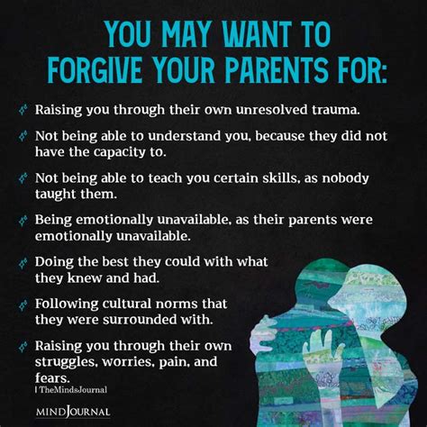 Do you have to forgive your parent?