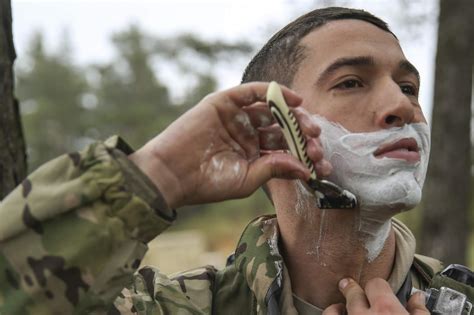 Do you have to shave every day in the military?