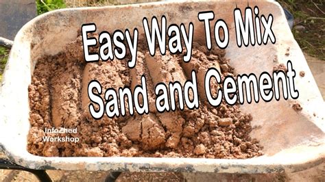 Do you mix concrete with sand?
