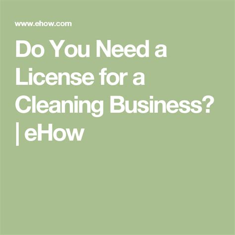 Do you need a cleaning license in California?