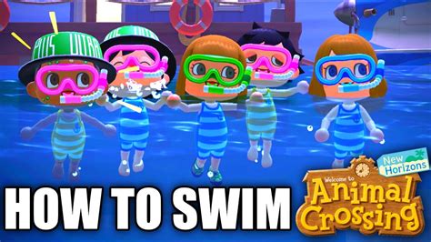 Do you need goggles to swim in Animal Crossing?