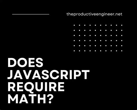 Do you need math for Javascript?