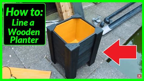 Do you need to line the inside of a wooden planter?