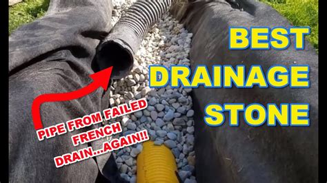Do you need to put gravel under French drain?