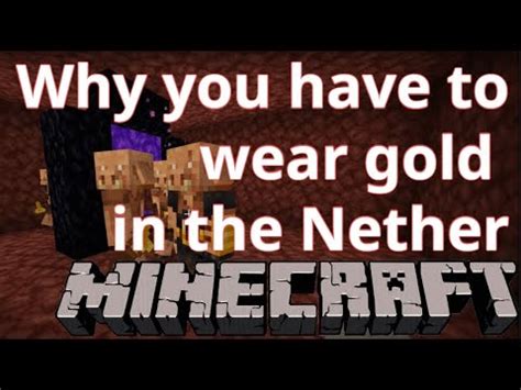 Do you need to wear gold in the nether?