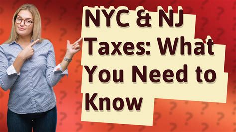 Do you pay NYC tax if you work in NYC and live in NJ?