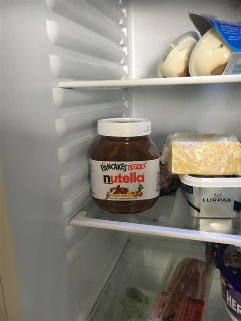 Do you put Nutella in the fridge?