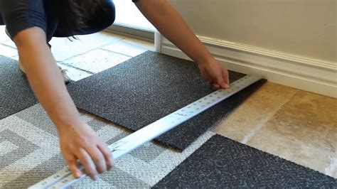 Do you put anything under carpet tiles?