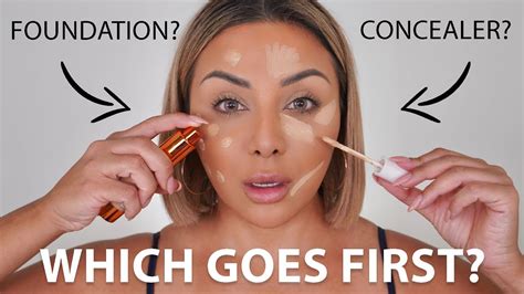 Do you put concealer on first or foundation?