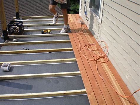 Do you put concrete under decking?