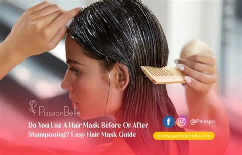 Do you shampoo before or after hair mask?