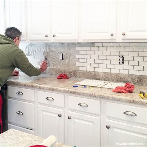 Do you start in the middle when doing backsplash?