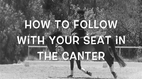 Do you stay seated during canter?