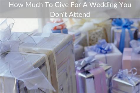 Do you still buy a wedding gift if you don't attend?