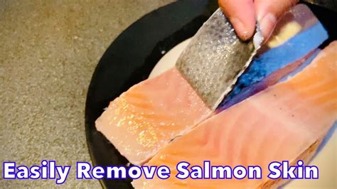 Do you take skin off salmon fillet?