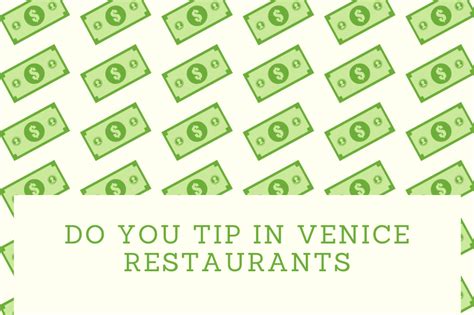 Do you tip in Venice?