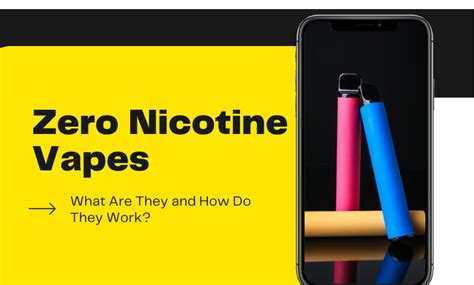 Do zero nicotine vapes taste good?