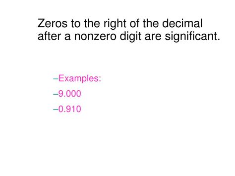 Do zeros matter after decimal?
