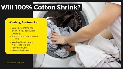 Does 100% cotton shrink permanently?