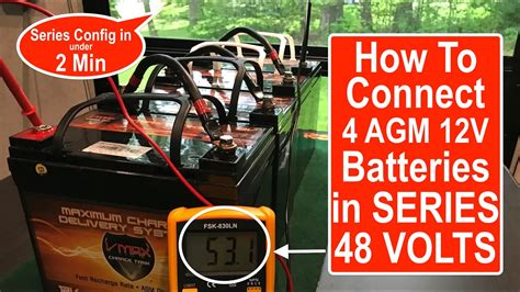 Does 4 12V batteries make 48V?