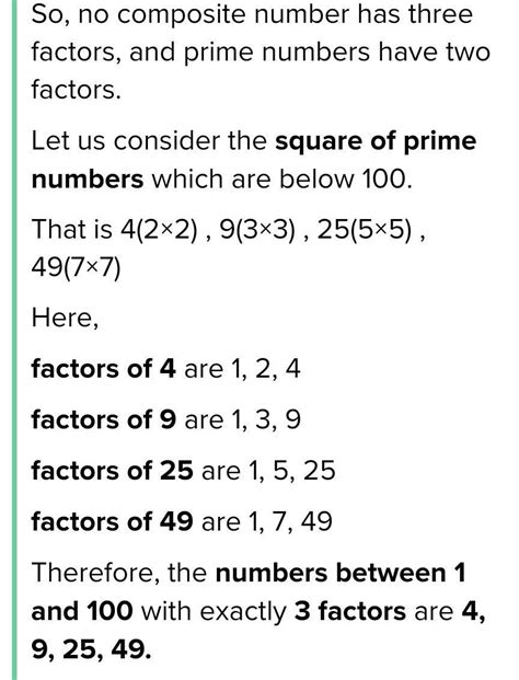 Does 6 have exactly 3 factors?