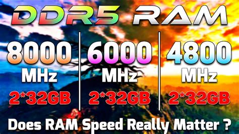 Does 6000MHz RAM matter?